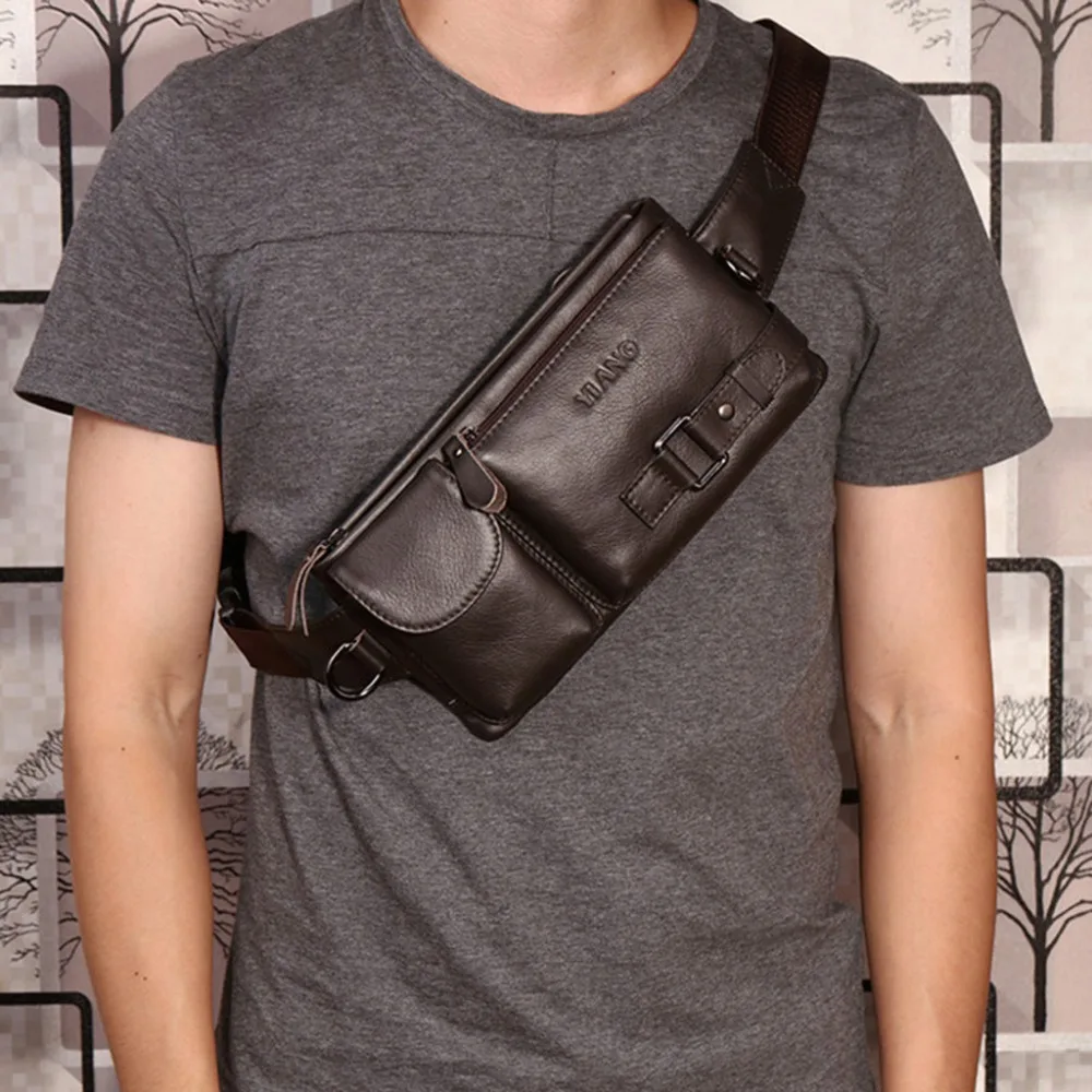 Мужская сумка на пояс, Ретро стиль, многофункциональная, с карманами, для спорта на открытом воздухе, для отдыха, сумка-мессенджер, нагрудная сумка, marsupio uomo, мужская сумка на плечо