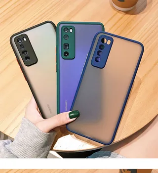 

Camera Lens Protection Phone Case For Huawei Nova 7 7pro 7se Nova7 Nova7se Nova7pro Matte Translucent Shockproof Cover Nova 7 se