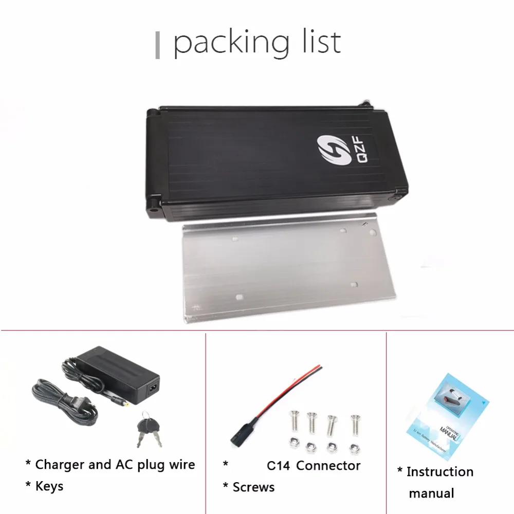 Flash Deal 48V 1000W Ebike battery 15Ah Lithium e-bike li-ion battery for 8fun/bafang motors 2