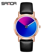 SANDA новые бизнес Модные мужские наручные часы Топ бренд Роскошные мужские часы сетка кварцевые мужские часы relogio masculino