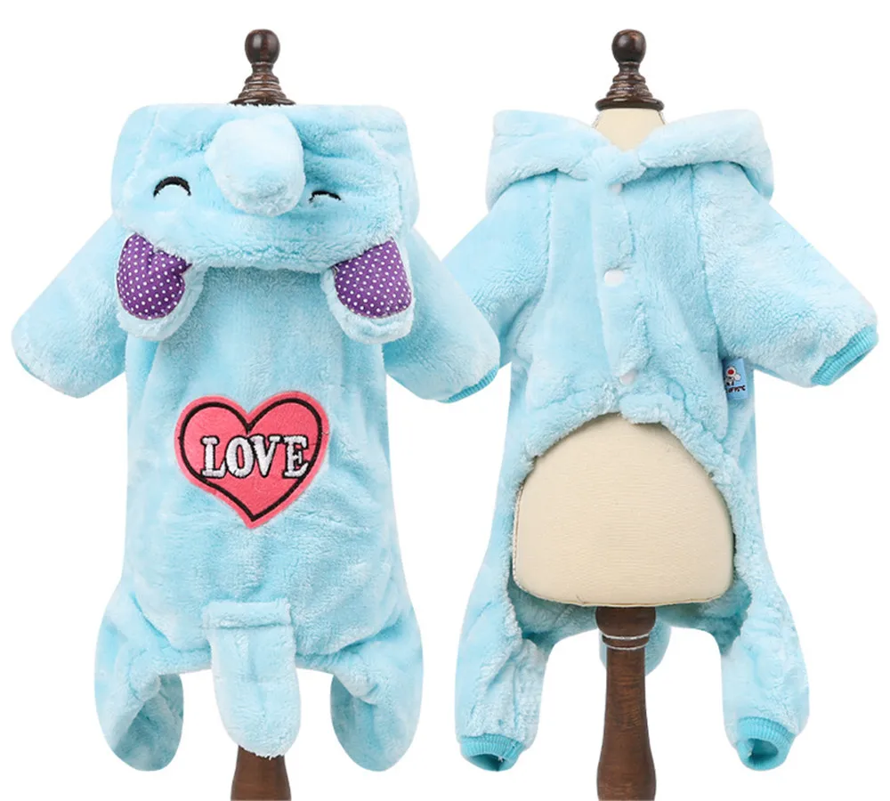 2020 Cute Dog Clothes for Chihuahua Pet Bear Pig Costume Puppy Hoodies Rabbit Dog Coat Jacket Rabbit Pajamas Clothes Pug Bulldog (15)