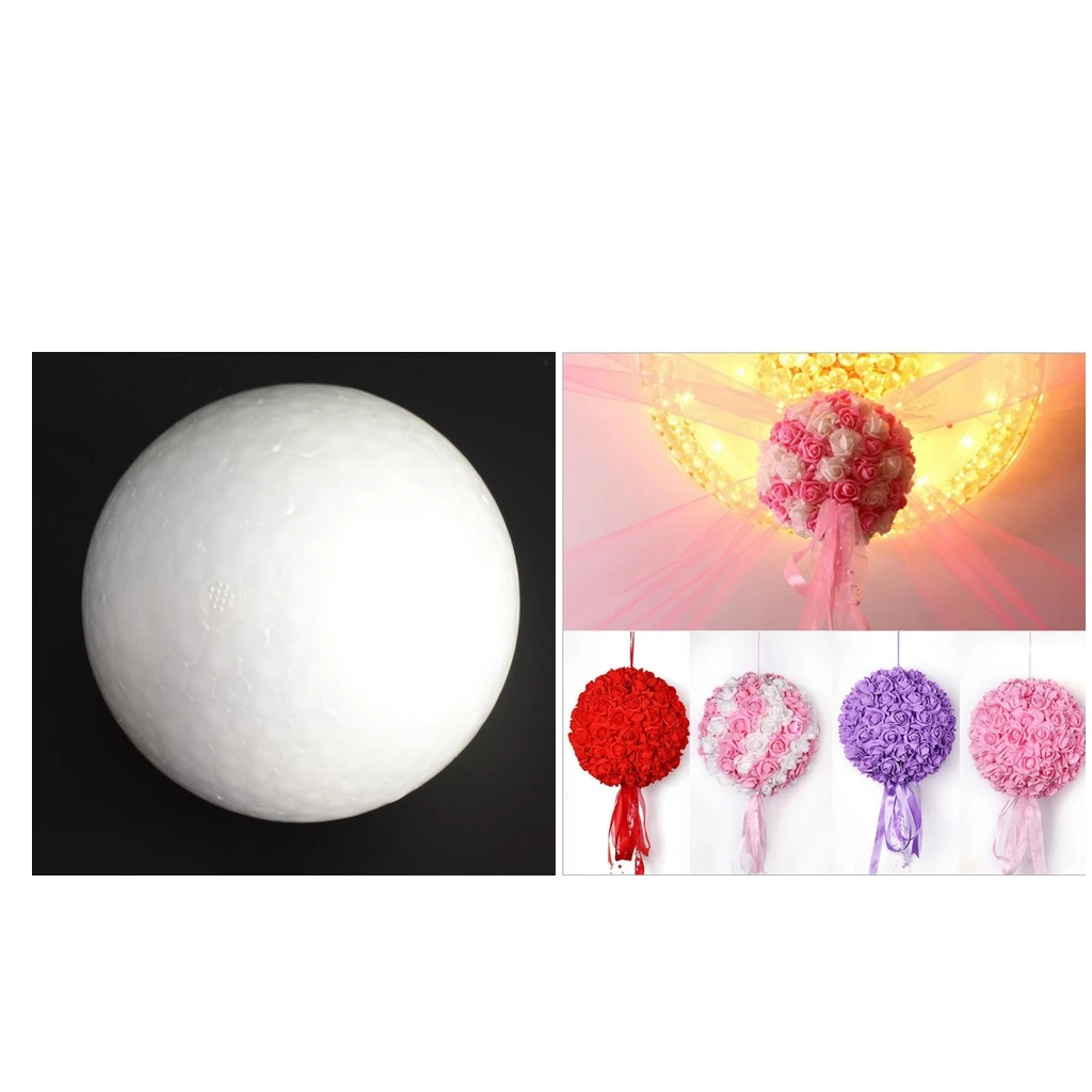 2x Foam Ball Modelling Polystyrene Styrofoam Spheres Decoration Craft 200mm