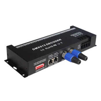 

AABB-30 Channel RGB DMX512 Decoder LED Strip DMX Controller PWM Driver Input DC12-24V 30CHx2A DMX Decoder Light Control