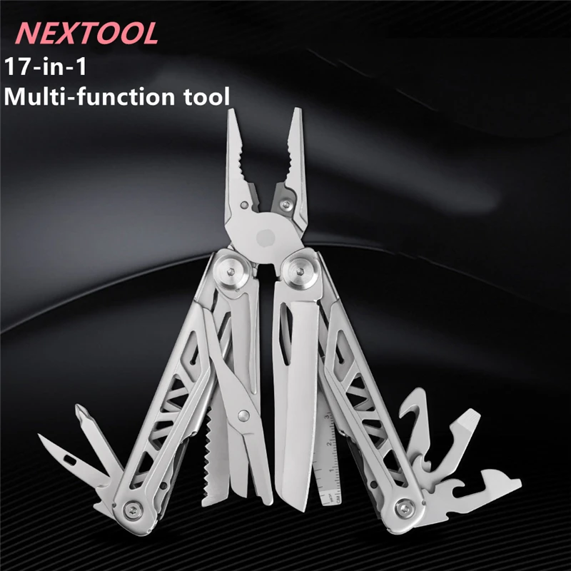 Nextool Folding Blade Knife EDC Hand Tools Set 17 IN 1 Multitool Plier Cable Wire Cutter