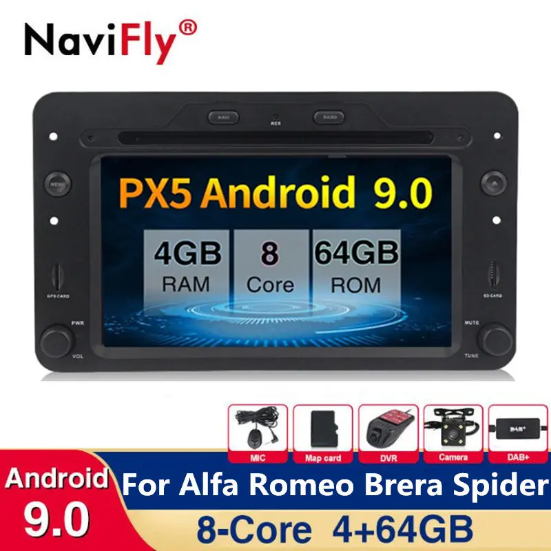 Автомагнитола с 8-ядерным процессором Android 9 0 4 + 64 ГБ Wi-Fi RDS GPS | Автомобили и