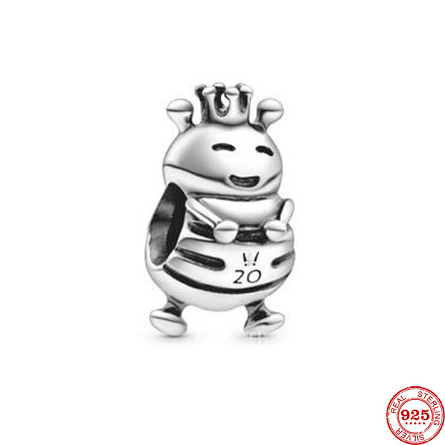 Theo Bear Pig Animal Kingdom Cat Dog Unicorn Bead Fit Original Pandora Charms Silver 925 Bracelet For Women Fashion Jewelry