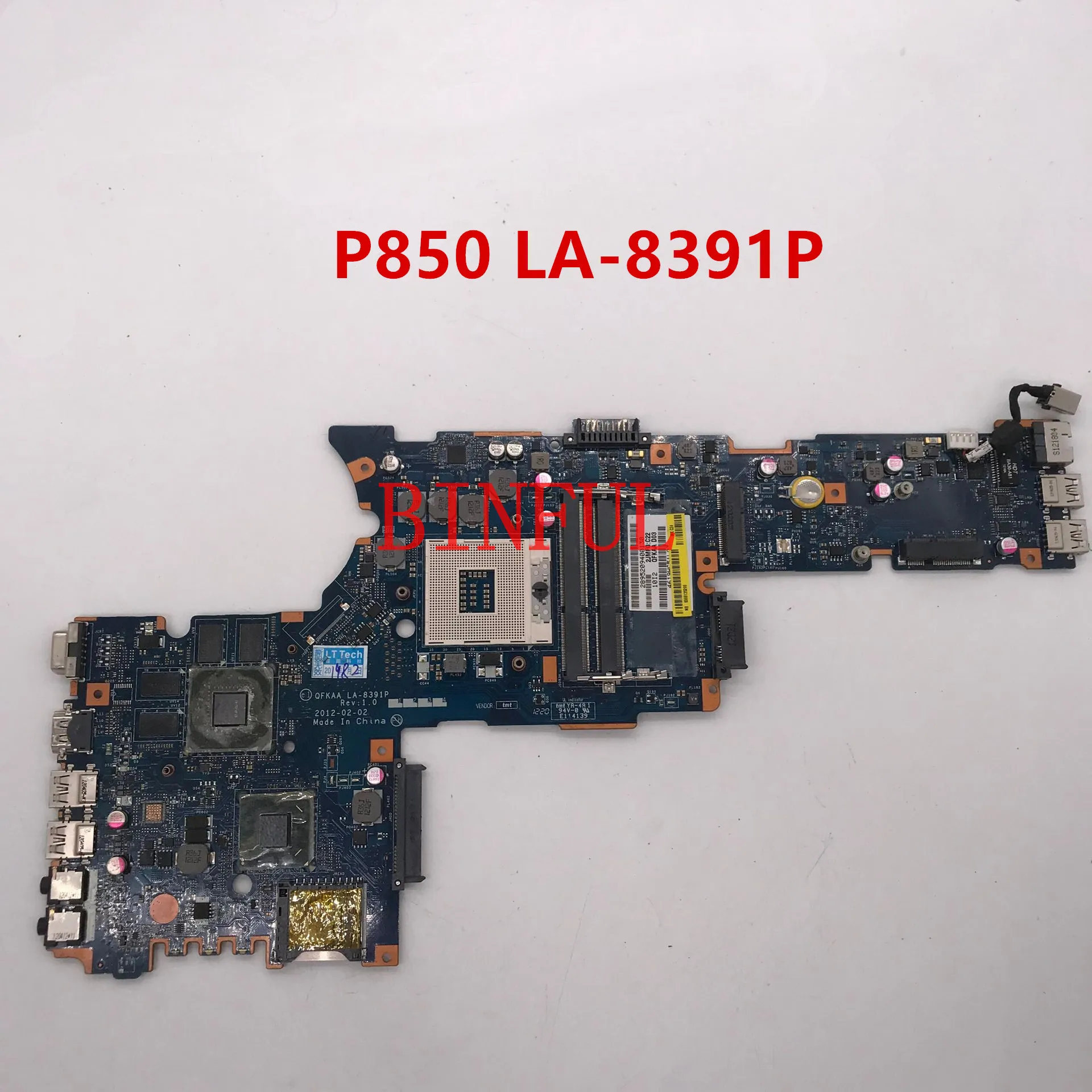 Высокое качество для P850 B850 материнская плата для ноутбука QFKAA LA-8391P HM77 GT640M HD4000 полностью протестирована