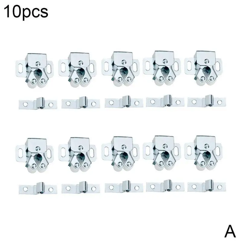 10 шт. Пряжка для двери шкафа мебельная сетка аксессуары для двери Пряжка замок зажим Жук присоска двери Cerradura Inox пуэр Corrediza - Цвет: A