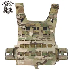 Tático leve spc colete molle com inserção protetora jpc modular cs wargame caça placa transportadora corte a laser peito pendurado