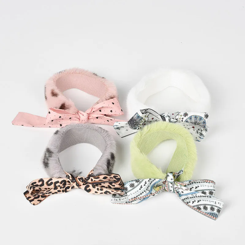 Cat Scarf Velvet & Polyester Cat Collar for Kitty Printing Collars Bow Type Neckerchief Small Cat Shawl Pet Accessories Kitten Cat Scarf Velvet & Polyester Cat Collar for Kitty Printing Collars Bow Type Neckerchief Small Cat Shawl Pet Accessories Kitten