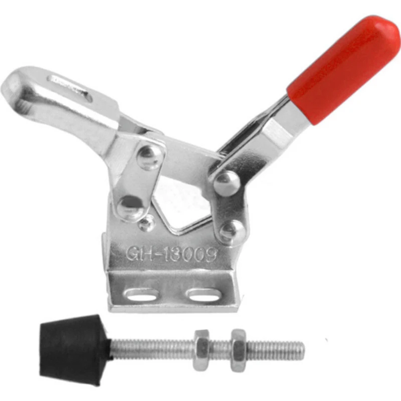 Abrazadera de palanca GH201/GH-13009 de liberación rápida, acción de empuje, abrazaderas de tipo Vertical/Horizontal, herramienta de mano para carpintería, 4 tipos ► Foto 3/6