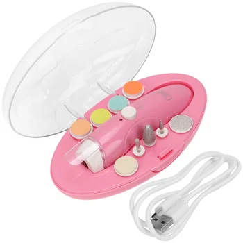 

1 Set Electric Nail Trimmers Nail Polishing Kit Nail Clipping Tools Manicure Supplies for Babies Kids Infants Without Battery (P