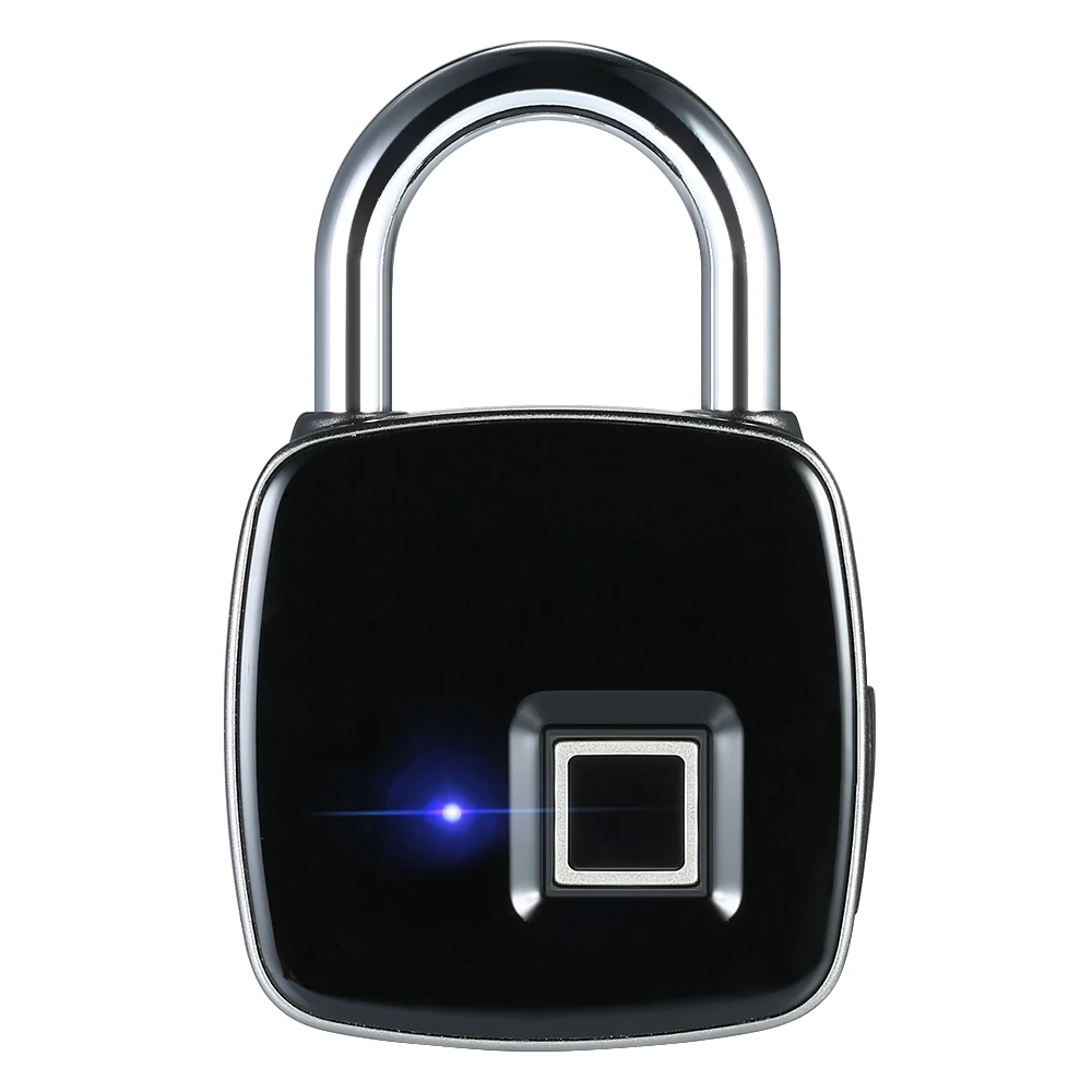 Smart Fingerprint Lock IP65 Waterproof Padlock quick unlock USB Rechargeable Door Rechargeable Door Lock Anti-Theft Smart Lock