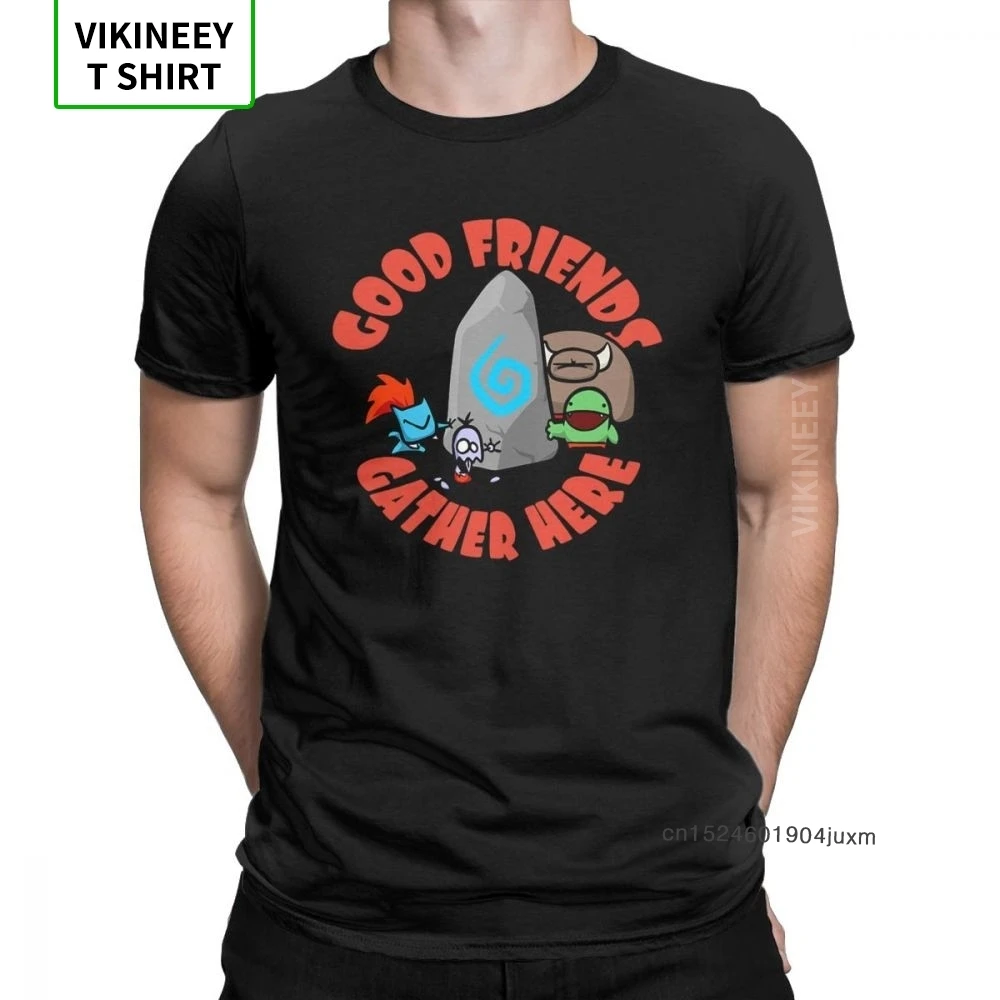 Мужские футболки Good Friends Horde Carbot винтажная хлопковая тканевая футболка с коротким