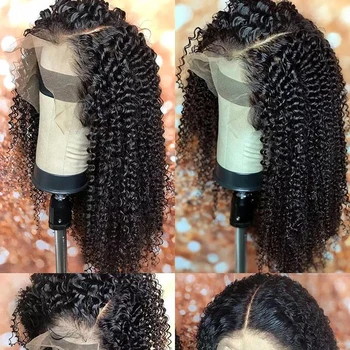 

Curly Lace Front Human Hair Short Bob Wigs Brazilian Kinky Curly Bob Wig 150% Density Deep Part Frontal Remy Natural Clored Hair