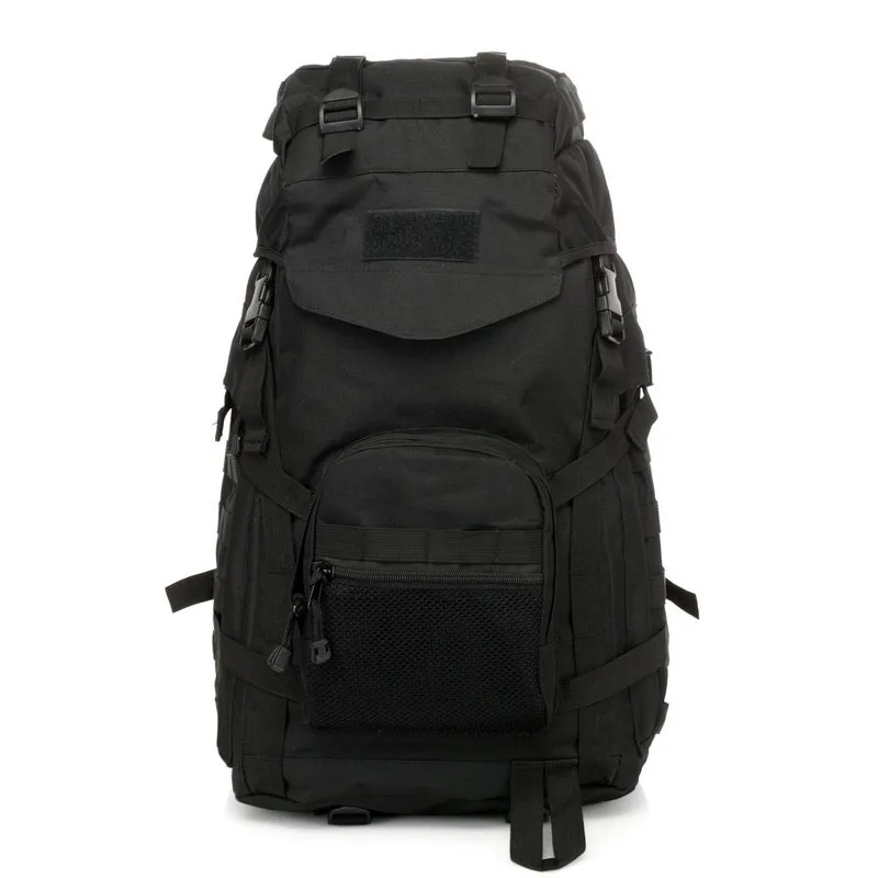 black Открытый путешествия Мамонт тактическая альпинистская сумка 60L большой емкости мужской военный Фанат Сумка на плечо с дождевой крышкой рюкзак - Цвет: black