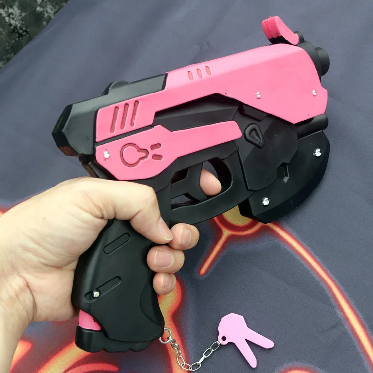 

Anime Game OW Cosplay Props D.va Cosplay Accessories DVA Cosplay Prop PVC Toy Pistol Cap Gun Weapons 27cm * 19cm