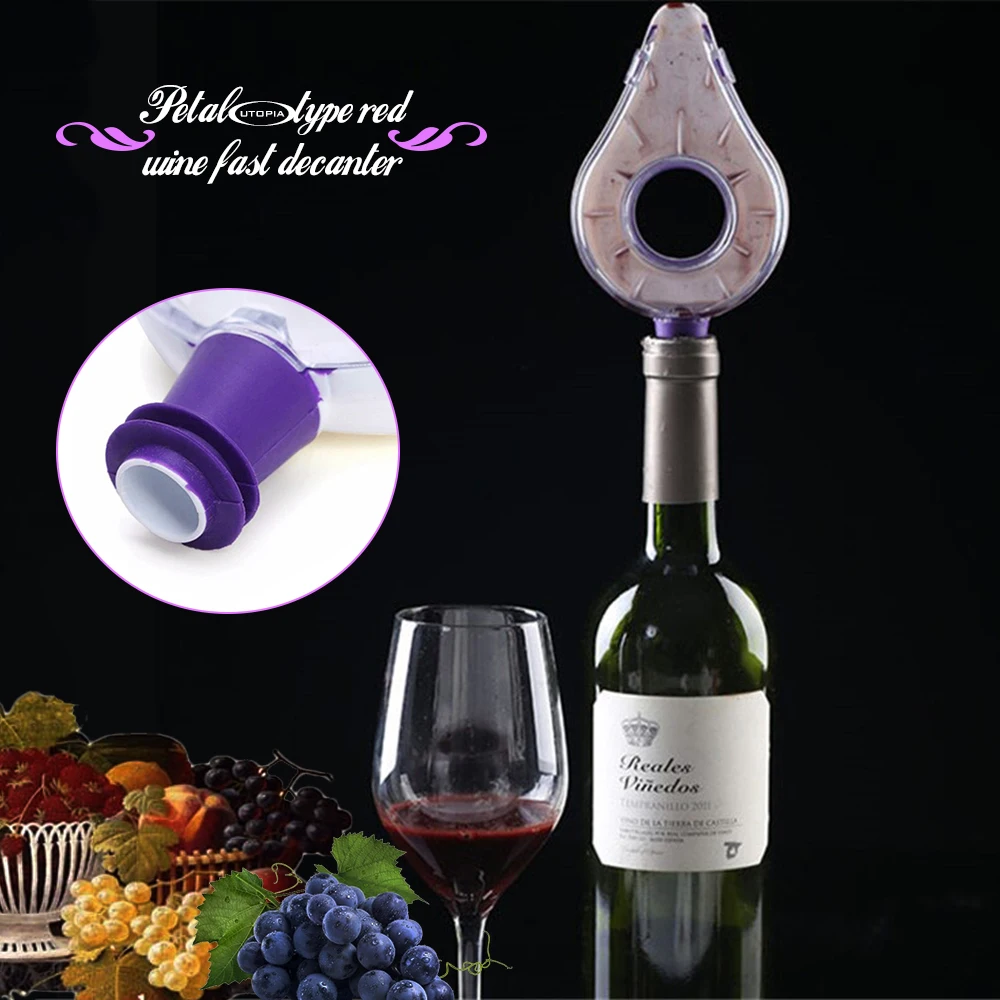 

Quick Decanter Wine Decanter Magic Decanter Filter Air Intake Pour Bottle Drop Dumping Funnel Aerator Pourer Family Bar 1 Pc