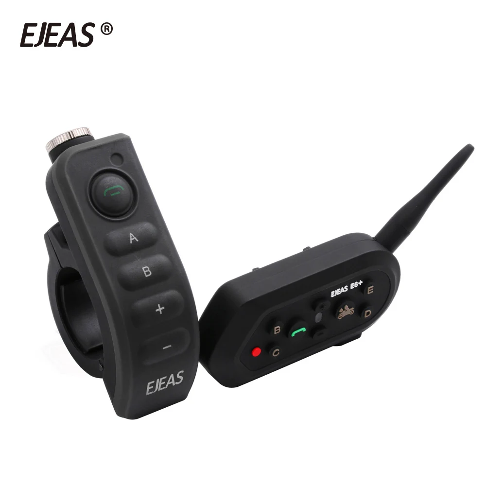 

EJEAS E6 Plus Bluetooth Motorcycle Intercom Wireless Helmet Headset IP65 Waterproof Full Duplex VOX Interphone Referee Headset