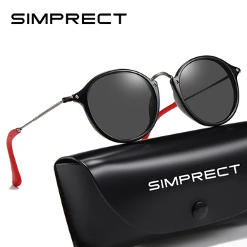 

Q·VISELD 2019 Round Polarized Sunglasses Women Men UV400 High Quality TR Metal Driving Sun Glasses Vintage Retro Black Sunglass