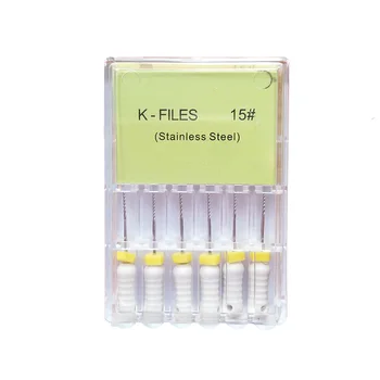

Dental Endo Root Canal K Files Lima 6pcs/pack Stainless Steel Handuse K Files 25mm Dental Endodontics Files Dental Instrument