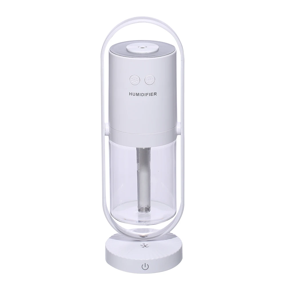 360 ° ультразвуковой увлажнитель воздуха проекция 5 режимов холодный светодиодный светильник USB диффузор эфирного масла Арома Fogger Тумана машина для дома - Цвет: Белый