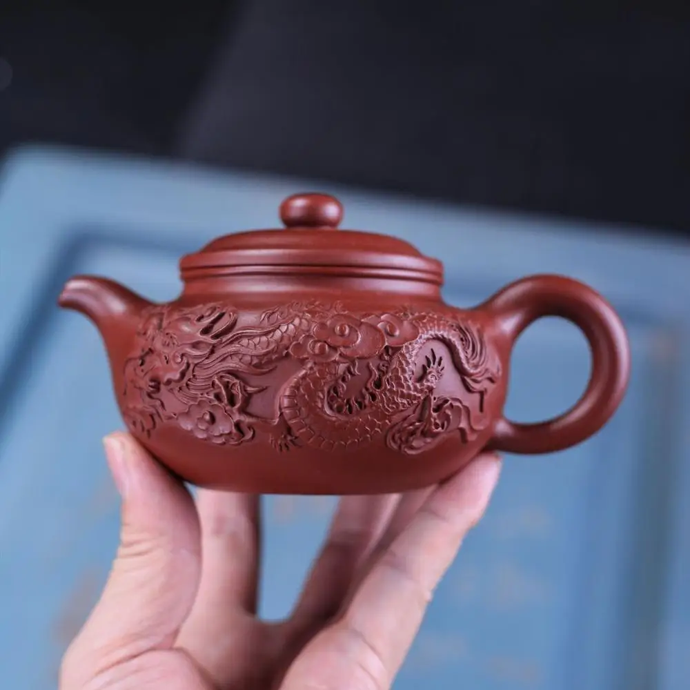 Authentic Yixing Teapot Handmade Dragon Kettle Send Gift Box Creative