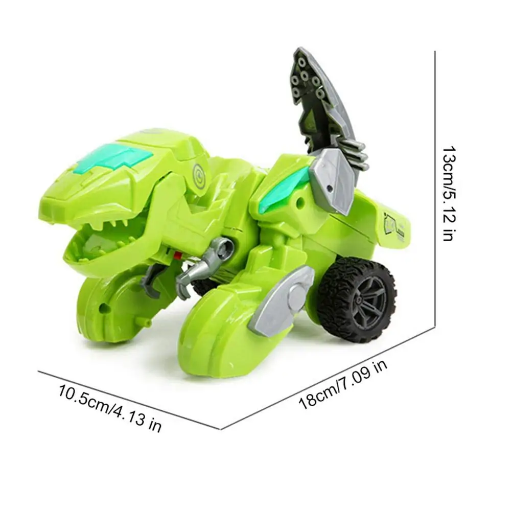 Transformando o Brinquedo do Carro do Diodo Emissor de Luz do Dinossauro Brinquedo do Carro do Dinossauro com Luz e Música Carro do Dinossauro Controle Remoto Transformado Tranforming rc 8 Transformando o brinquedo do carro do diodo