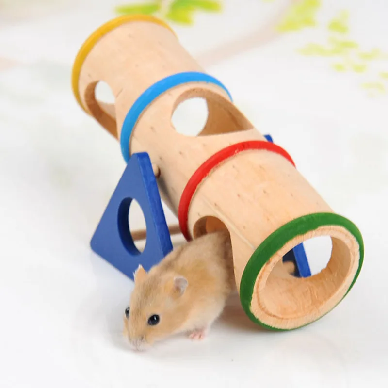 Small Pet Playground Plastic Seesaw Tunnel Toy Mouse Dwarf Hamster Animal S 