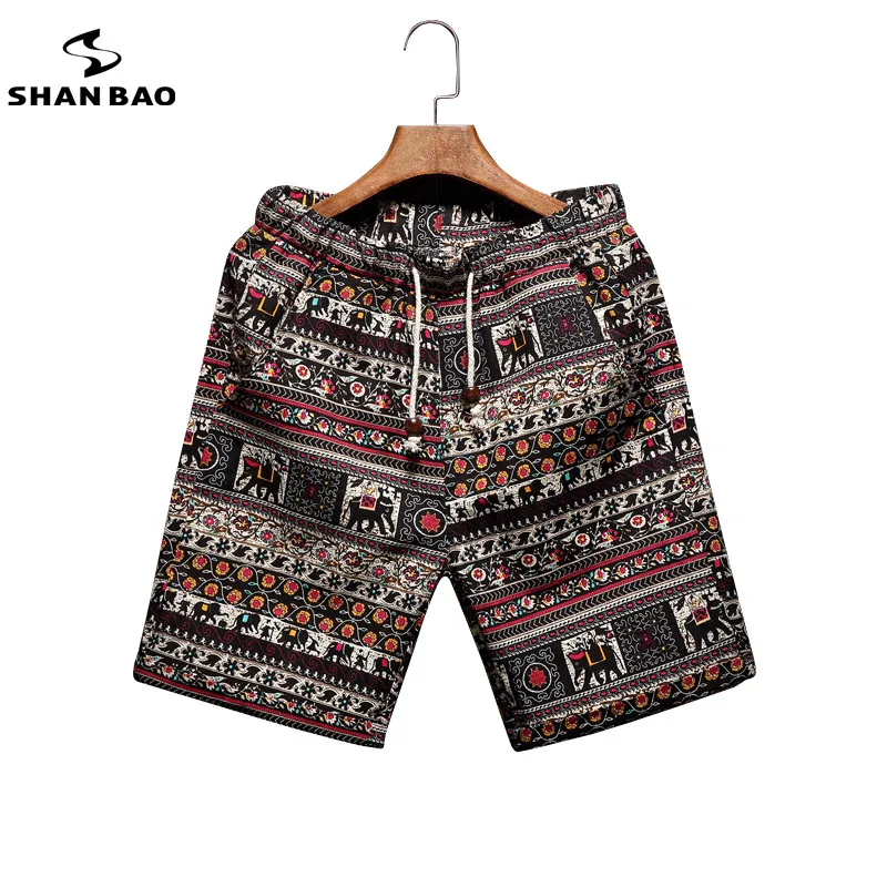 Casual Shorts Fashion Clothing Comfortable Mens Cotton Summer Brand BAO Youth SHAN Loose