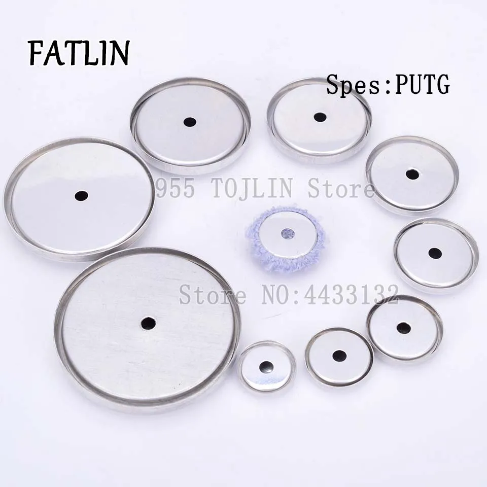 

100Sets 24L-70L Covered Round Buttons Flat back bottom hole Scrapbooking Fabric Covered Buttons For DIY Earring/Hair Accessories