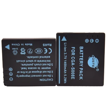 

DSTE 2pcs CGA-S008E Camera Battery for Panasonic SDR-S10 SDR-S7EG-K SDR-SW20R SDR-SW20S SDR-SW21 SDR-SW28