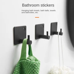 Self-adhesive Hook Wall Mounted Clothes Bag Hanger Hooks Rustproof For Coat Towel Keys Holder Kitchen Bathroom Accessories