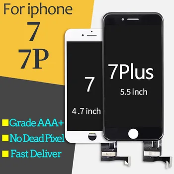 

10piece/lot AAAA+ Screen LCD For iPhone 7 Plus Touch Screen Digitizer Assembly Replacement Good 3D Touch For iPhone 7 lcd