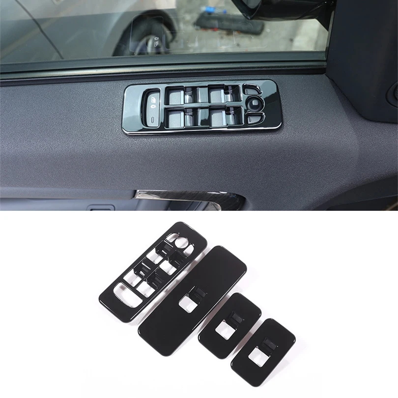 YUECHI Gloss Black ABA Plastic Car Rear Tail Decoration Frame Cover Trim for Land Rover Discovery Sport 2015 2016 2017 