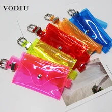 Поясная Сумка для женщин, сумка на грудь, модная Лазерная Светоотражающая прозрачная цветная Сумочка для телефона, женский ремень, Женская поясная сумка