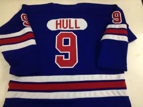 

Vintage #9 Bobby Hull Retro throwback Hockey Jersey Embroidery Stitched Customize any number and name