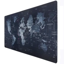 Mousepad, tapete para mouse, computador de jogos, grande mundo, mapa, tapete de mesa, antiderrapante, base de borracha, para laptop pc jogo à prova d'água