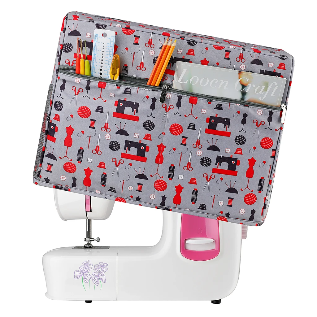 Home Sewing Machine Cover with Pockets Travel Oxford Cloth Carrying