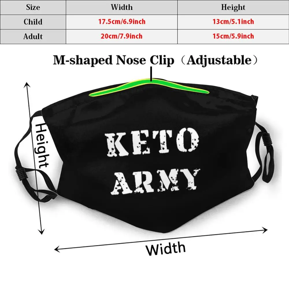 Mask Keto Army Dietitians Cool Army Low Carb Keto Army Funny Humor Ketogenic Keto Ketosis Mask Keto Army Dietitians Cool Army Low Carb Keto Army Funny Humor Ketogenic Keto Ketosis