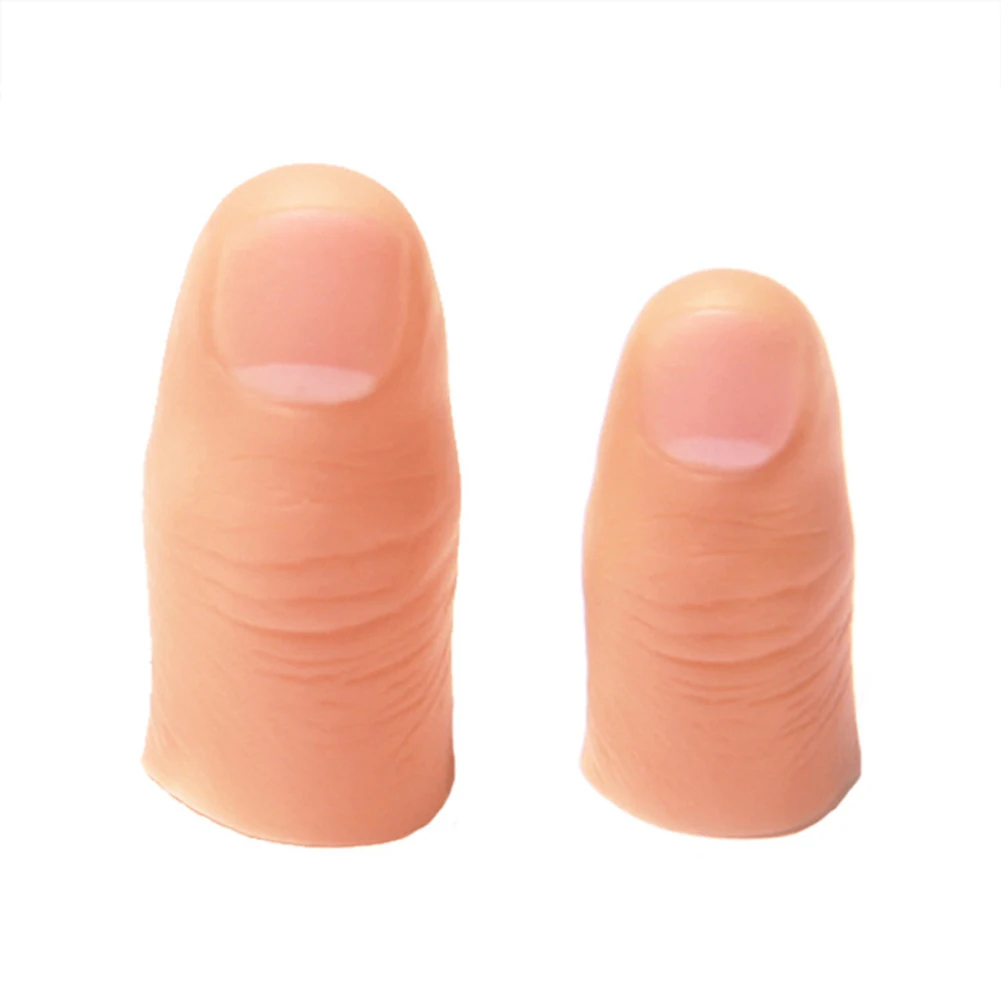 HOT SALES！！！New Arrival 5Pcs Fake Soft Fingers Thumb Tips Toy Close up Stage Magic Trick Prank Props Wholesale Dropshipping