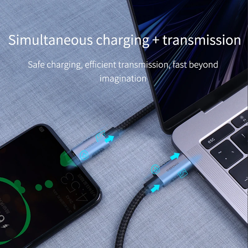 Кабель для быстрой зарядки с USB 3 1 Type C и 60 Вт А GEN2 PD 4K Macbook Samsung S10 Huawei|Кабели