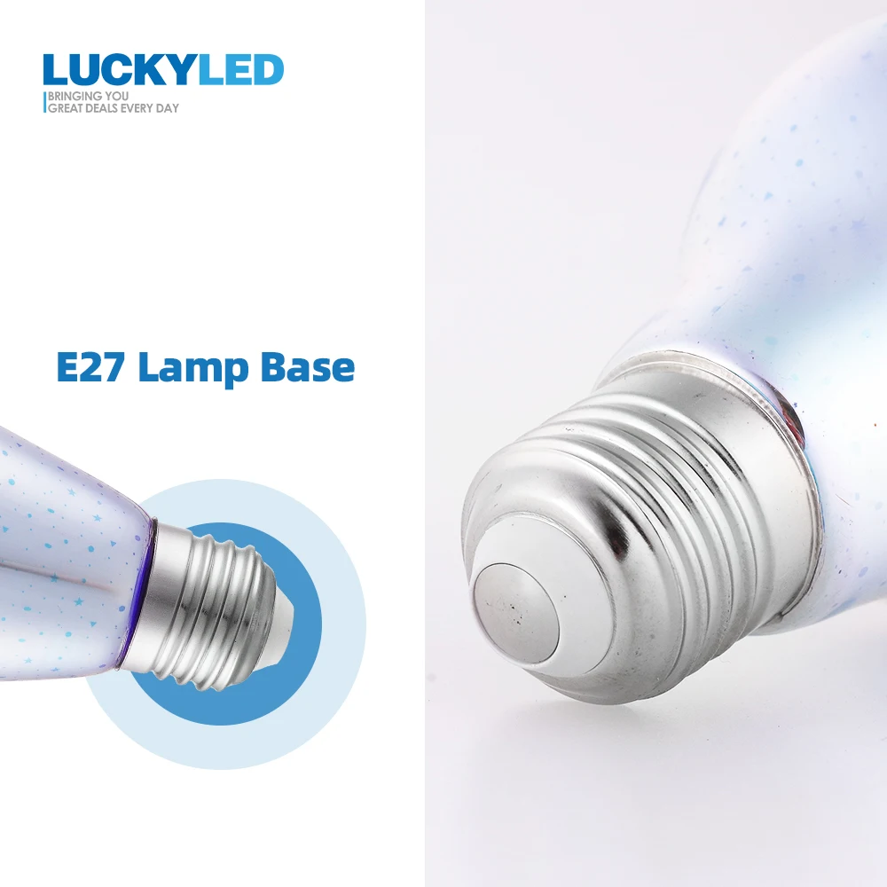 LUCKYLED светодиодный лампы E27 220v 110V 3D, стилизованные под языки пламени украшения светодиодный светильник A60 ST64 G80 G95 G125 праздничный светильник лампы Свадебная вечеринка ампулы