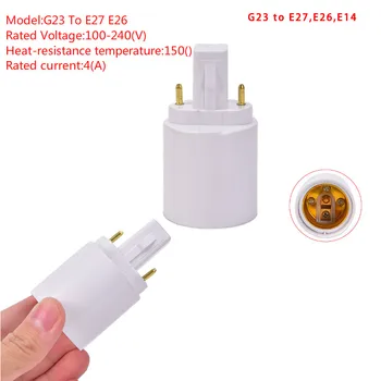 

1 Piece G23 To E27 E26 Base Socket LED Halogen Light Bulb Lamp Adapter Holder Converter