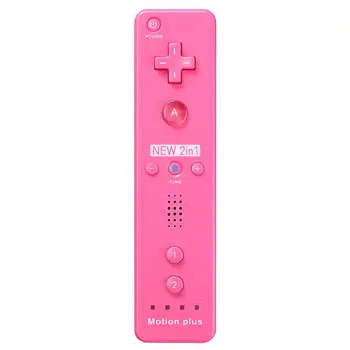 

New features of Nintend0 W ii Wi i U Wiimote built-in Motion Plus remote control pink A1