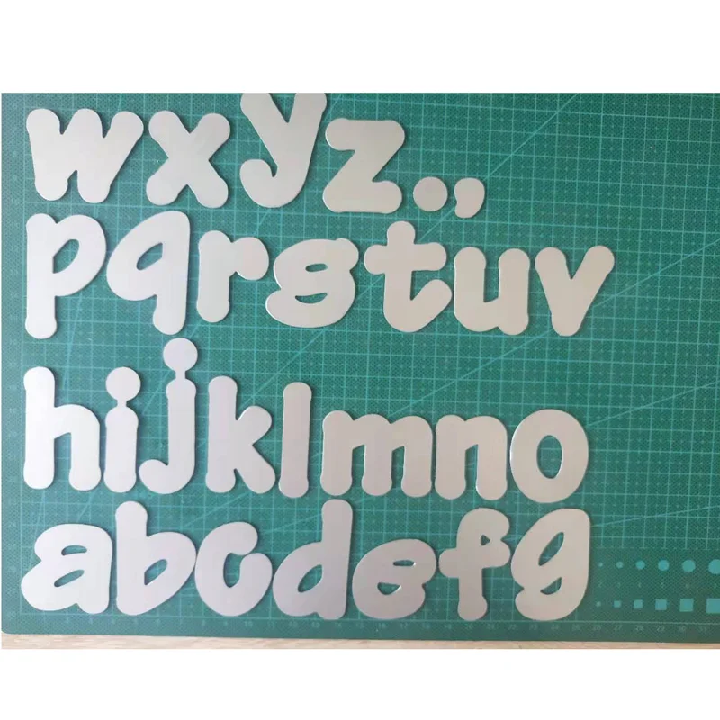 Lower Case Letters Set Die Alphabet Metal Cutting Dies Stencil