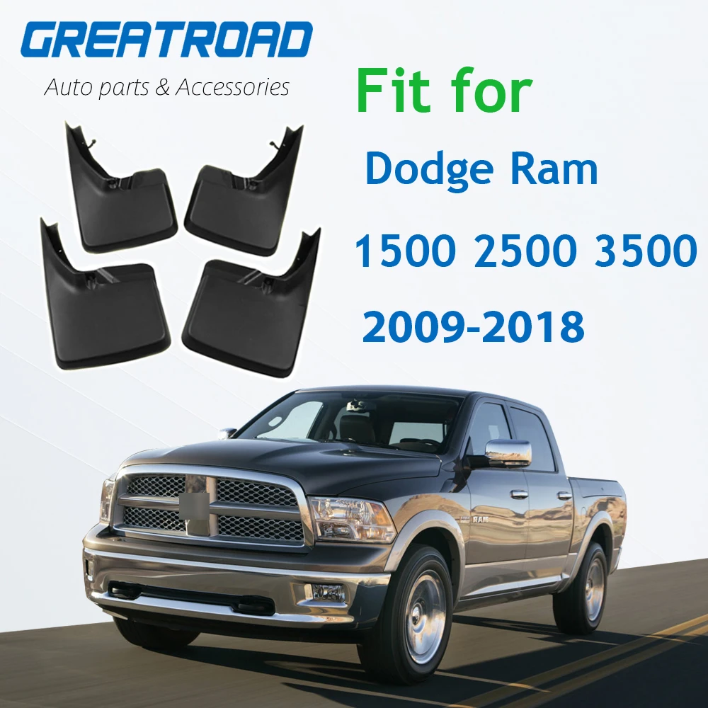 For 2009-2018 Dodge Ram 1500 2500 3500 4PCS Front Rear Mud Flaps Splash Guards