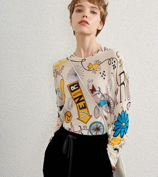 

warm soft women sweaters fashion cartoon print women knitted pullovers female cartton knitwear winter tops