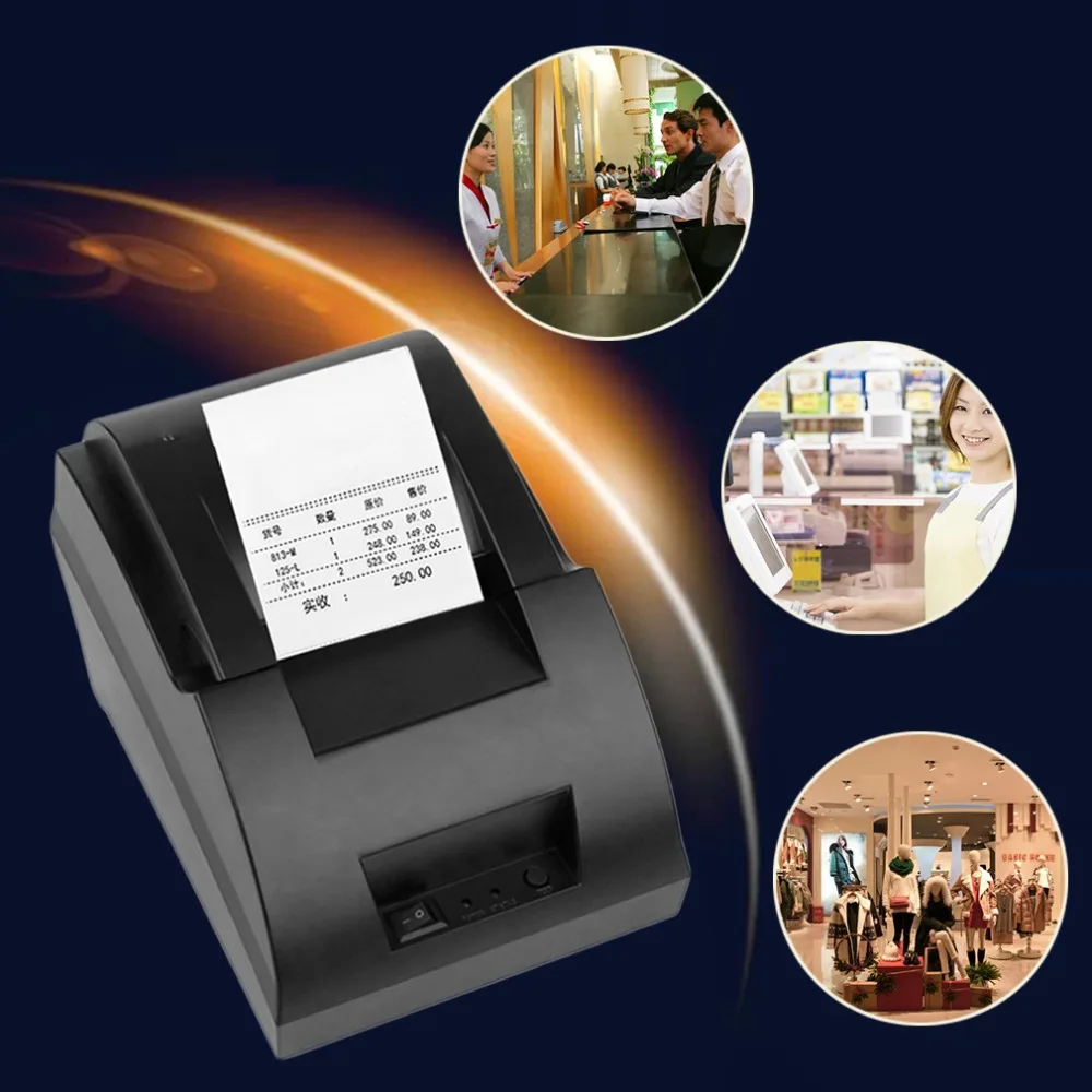 Термопринтер 58 мм usb порт POS чековый принтер 5890C для кассовых аппаратов в супермаркете Горячая высокая скорость