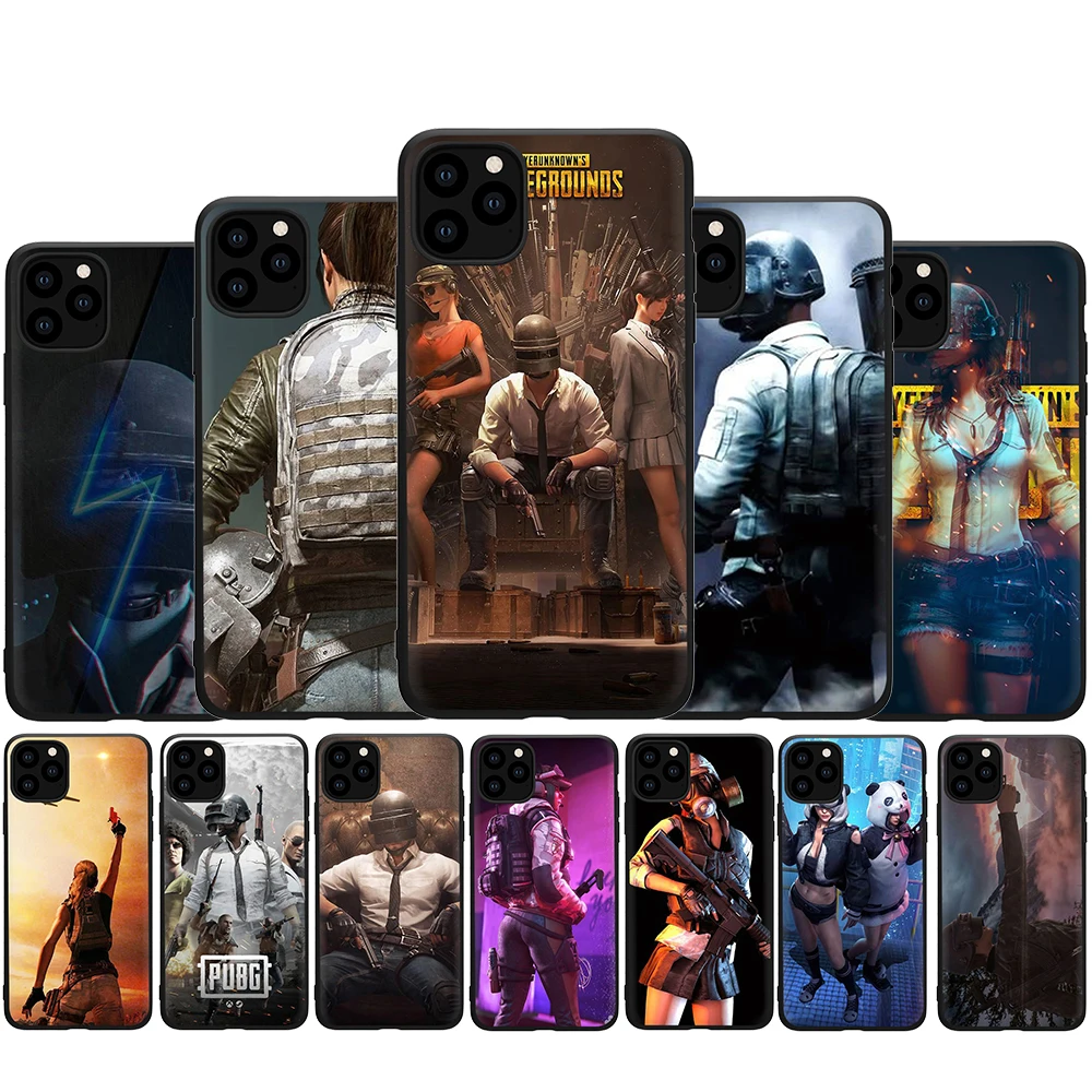 Силиконовый чехол PUBG для iPhone 7 8 Plus X XS Max XR iphone 5 5s SE 2020 6 6s 11 12 Pro Mini | Мобильные